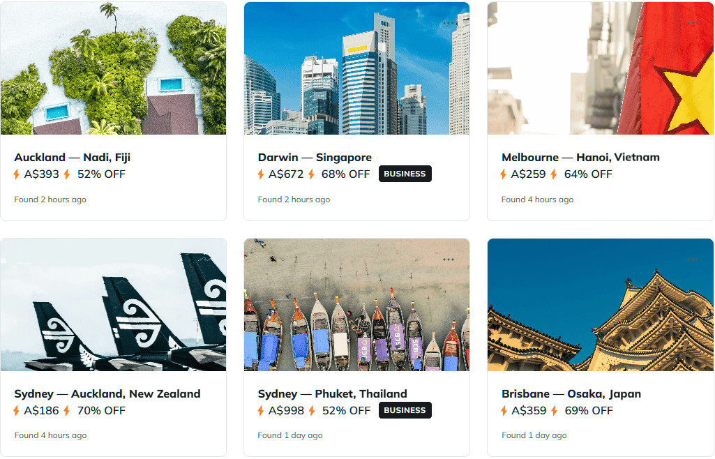 Air Traveler Club - Superdeals from Australia and New Zealand