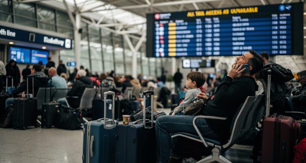 All rail into Heathrow is down. Heathrow Express, Elizabeth line, Piccadilly line—gone simultaneously on the busiest travel day of the year.