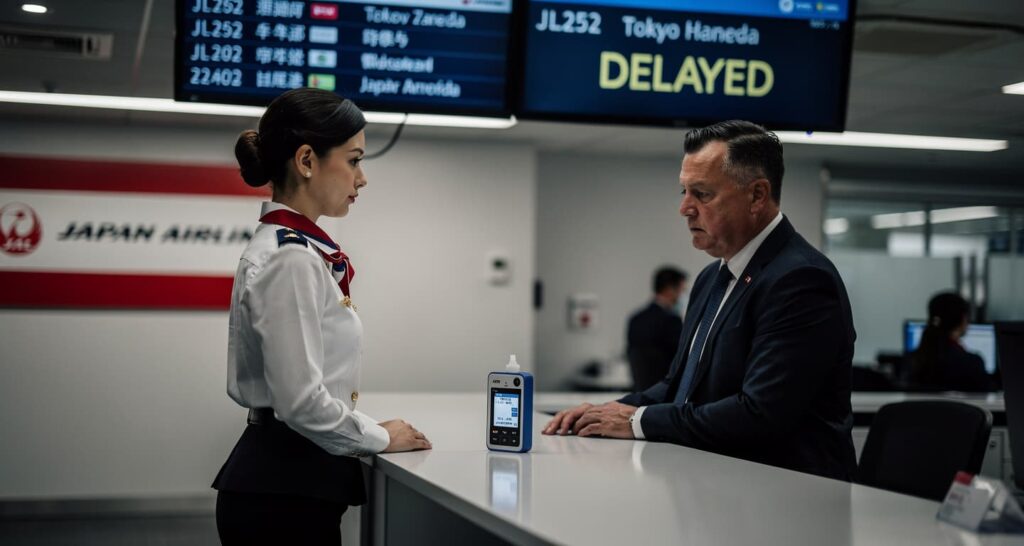 Japan Airlines just banned all layover drinking for 6,000 cabin crew. A chief attendant failed a breath test and didn't report it. Colleagues had to flag her.