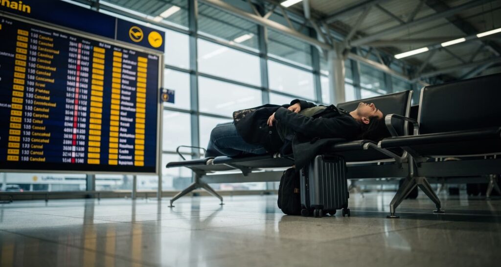 Lufthansa pilots are striking April 16-17, grounding 80-90% of flights from German hubs. Thousands of passengers are stranded.