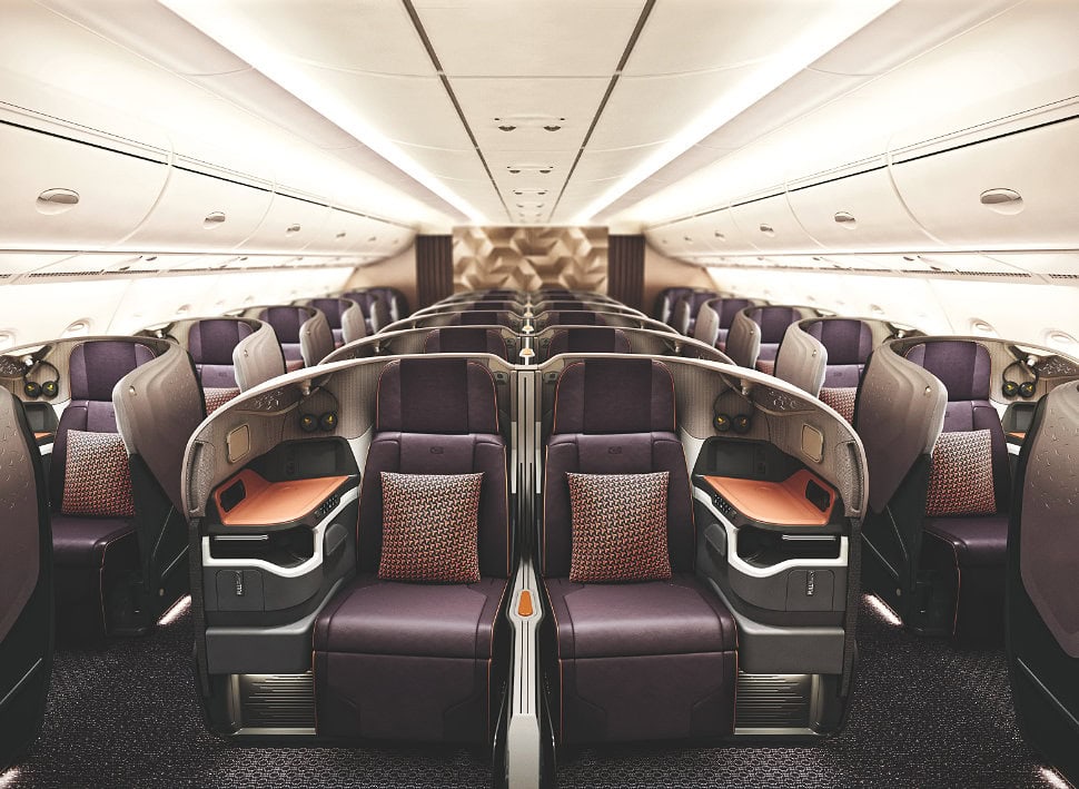 Best plane for long flights: A380 (SIA Business Class)