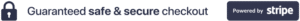 Secure checkout powered By Stripe